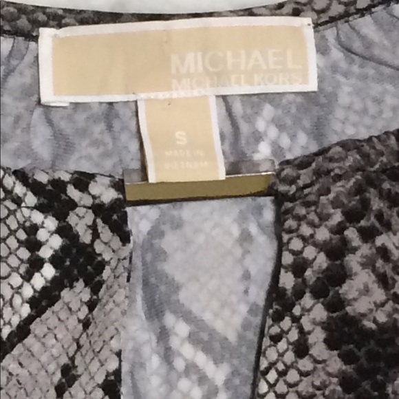 Michael Kors Snake Print Blouse - Picture 6 of 7